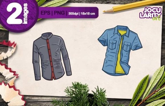 Cool Male Formal Shirt Cartoon Vector: Stylish Graphics for Your Projects