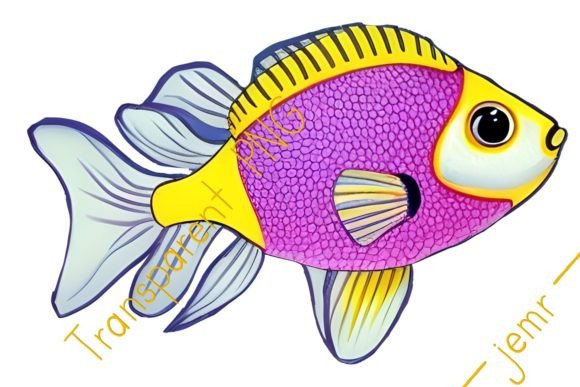 FISH / TRANSPARENT PNG #142: A Modern Design Asset