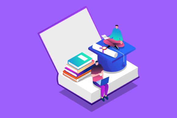 Flat Illustration Relax After Study: A Modern Visual Solution for Education