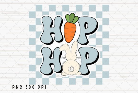 Hop to It: Styling with Hip Hop Bunny Retro Easter Checkered PNG