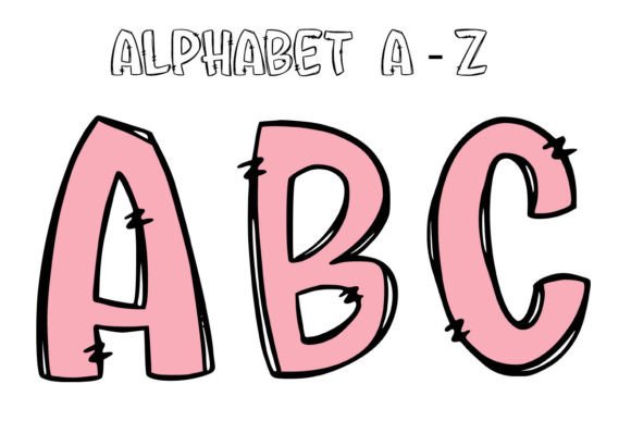 Pink Pastel Color Alphabet Sublimation: A Soft Touch for Modern Projects