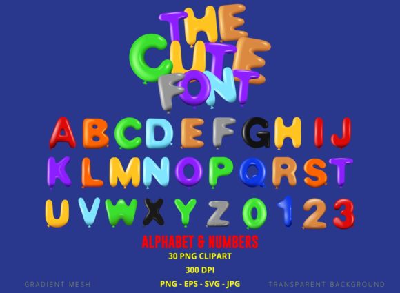 Playful Precision: Using Cute Letters and Numbers Clipart
