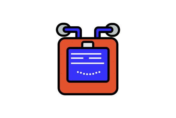 Robot Toy Head: Your Friendly AI Design Asset