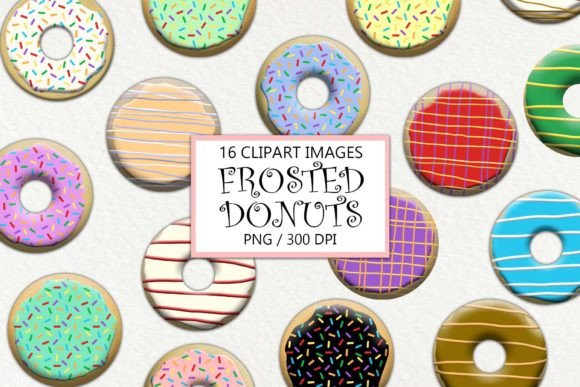 Sweeten Your Designs with Frosted Donuts Clipart