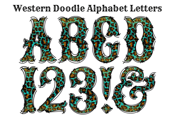 Turquoise Leopard Doodle Alphabet Letter: A Design Deep Dive