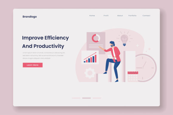 Visualizing Efficiency: The Power of Productivity Illustration Concept
